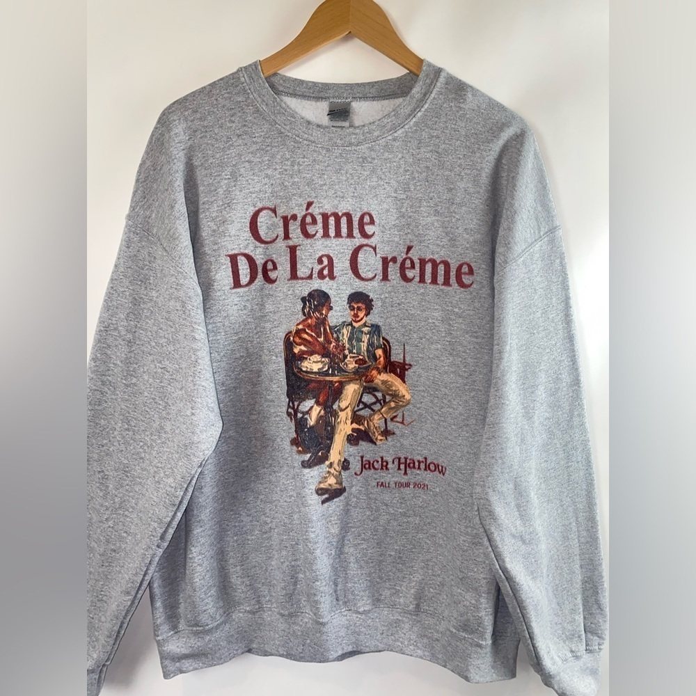 Jack Harlow Tour Pullover 2021 Créme De La Créme Gray XL‎